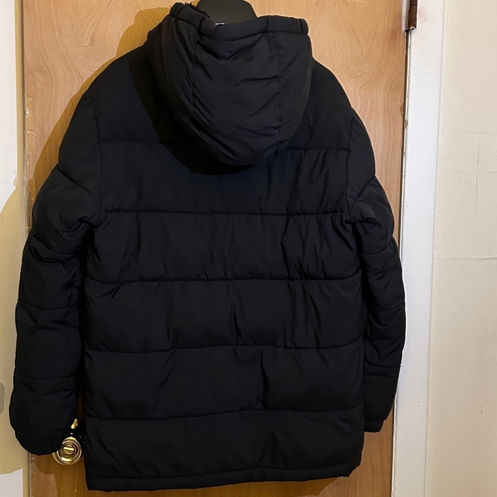 Under Armour Black Hooded Puffer Coat - Picture 10 of 15
